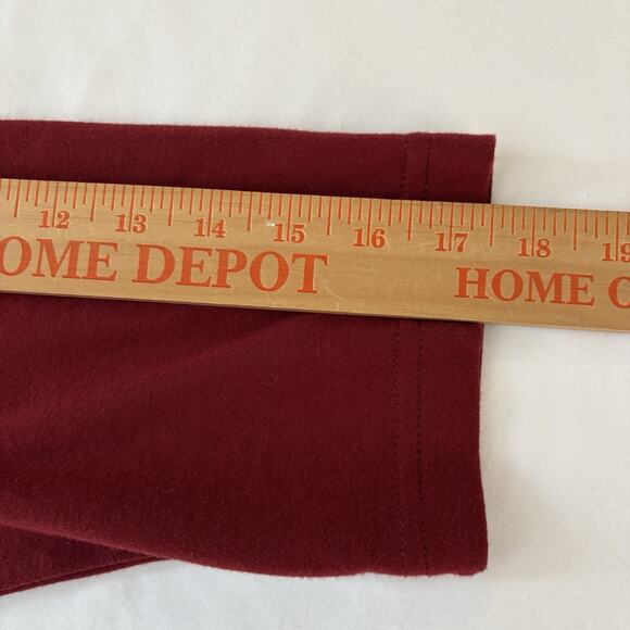 Indigo Moon Knit Maroon Pull On Floral Embroidery Sequined 3/4 Sleeve Shirt 1X - Picture 9 of 11